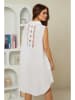Rodier Lin Leinen-Kleid in Weiß