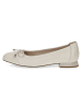 Caprice Leder-Ballerinas in Creme