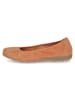 Caprice Leder-Ballerinas "Vivian" in Orange