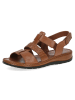 Caprice Leren sandalen lichtbruin