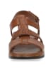 Caprice Leren sandalen lichtbruin