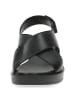 Caprice Skórzane sandały "Valentina" w kolorze czarnym