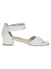 Caprice Skórzane sandały "Carla" w kolorze białym