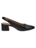Caprice Leder-Slingpumps "Nina" in Schwarz