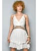 H.H.G. Kleid in Weiß/ Beige