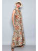 H.H.G. Jurk groen/rood/beige