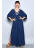 H.H.G. Jurk donkerblauw/beige