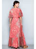 H.H.G. Kleid in Grau/ Pink/ Creme