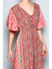 H.H.G. Kleid in Grau/ Pink/ Creme