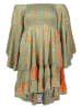 H.H.G. Kleid in Hellgrün/ Orange