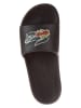 Lacoste Leder-Pantoletten in Schwarz