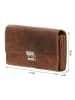 Old West Leder-Geldbörse "Fargo" in Cognac - (B)24,5 x (H)12,5 x (T)6 cm