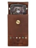 micmacbags Leder-Handytasche in Braun - (B)10 x (H)18 x (T)3 cm
