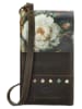 micmacbags Skórzana torebka w kolorze khaki na telefon - 10 x 18 x 3 cm