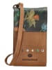 micmacbags Skórzana torebka w kolorze jasnobrązowym na telefon - 10 x 18 x 3 cm