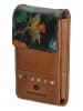 micmacbags Skórzana torebka w kolorze jasnobrązowym na telefon - 10 x 18 x 3 cm