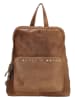 micmacbags Leder-Rucksack "Masterpiece" in Hellbraun - (B)28 x (H)33 x (T)11 cm
