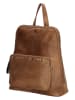 micmacbags Leder-Rucksack "Masterpiece" in Hellbraun - (B)28 x (H)33 x (T)11 cm