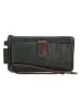 micmacbags Leder-Geldbörse "Highland Park" in Khaki - (B)18 x (H)9 x (T)2 cm
