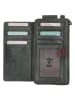 micmacbags Leder-Geldbörse "Highland Park" in Khaki - (B)18 x (H)9 x (T)2 cm