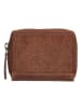 micmacbags Leder-Geldbörse in Braun - (B)10,5 x (H)8 x (T)2 cm