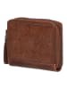 micmacbags Leder-Geldbörse in Braun - (B)10,5 x (H)8 x (T)2 cm