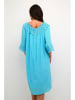 Cream Jurk turquoise