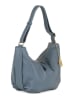 Anna Morellini Leder-Schultertasche "Enrica" in Blau - (B)30 x (H)25 x (T)10 cm