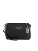 Anna Morellini Leder-Umhängetasche "Idalia" in Schwarz - (B)24 x (H)16 x (T)9 cm