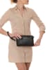 Anna Morellini Leder-Umhängetasche "Idalia" in Schwarz - (B)24 x (H)16 x (T)9 cm
