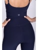 Onamaste Sportbeha "Lotus" donkerblauw - low