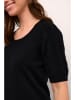 Cream Shirt "Dela" zwart
