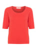 Cream Shirt "Dela" koraalrood