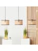Brilliant Hanglamp "Wiley" lichtbruin - (B)110 x (D)25 cm