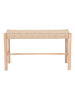 House Nordic Bank "Abano" beige - (B)80 x (H)45 x (D)35 cm