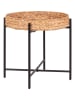 House Nordic Stolik "Naro" w kolorze jasnobrązowo-czarnym - wys. 50 x Ø 48,5 cm