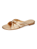 MELVIN & HAMILTON Leren slippers "Hann 63" goudkleurig