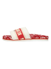 MELVIN & HAMILTON Skórzane klapki "Wilma 34" w kolorze czerwono-białym