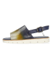 MELVIN & HAMILTON Leder-Sandalen in Dunkelblau