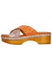 MELVIN & HAMILTON Leder-Keilpantoletten "Elle 2" in Orange/ Rosa