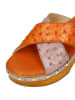 MELVIN & HAMILTON Leder-Keilpantoletten "Elle 2" in Orange/ Rosa