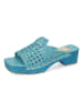 MELVIN & HAMILTON Leren clogs "Maria 1" turquoise