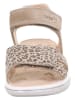 superfit Leren sandalen "Sparkle" beige