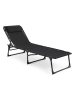 Lifa Living Gartenliege in Schwarz - (L)189 x (B)59 cm