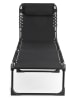 Lifa Living Tuinligstoel zwart - (L)189 x (B)59 cm