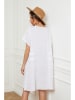 Joséfine Lniana sukienka "Erbus" w kolorze białym