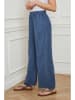 Fleur de Lin Linnen broek "Garibaldi" donkerblauw