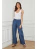 Fleur de Lin Leinen-Hose "Garibaldi" in Dunkelblau