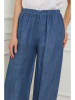 La Compagnie Du Lin Linnen broek "Garibaldi" blauw