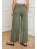 Joséfine Leinen-Hose "Garibaldi" in Khaki